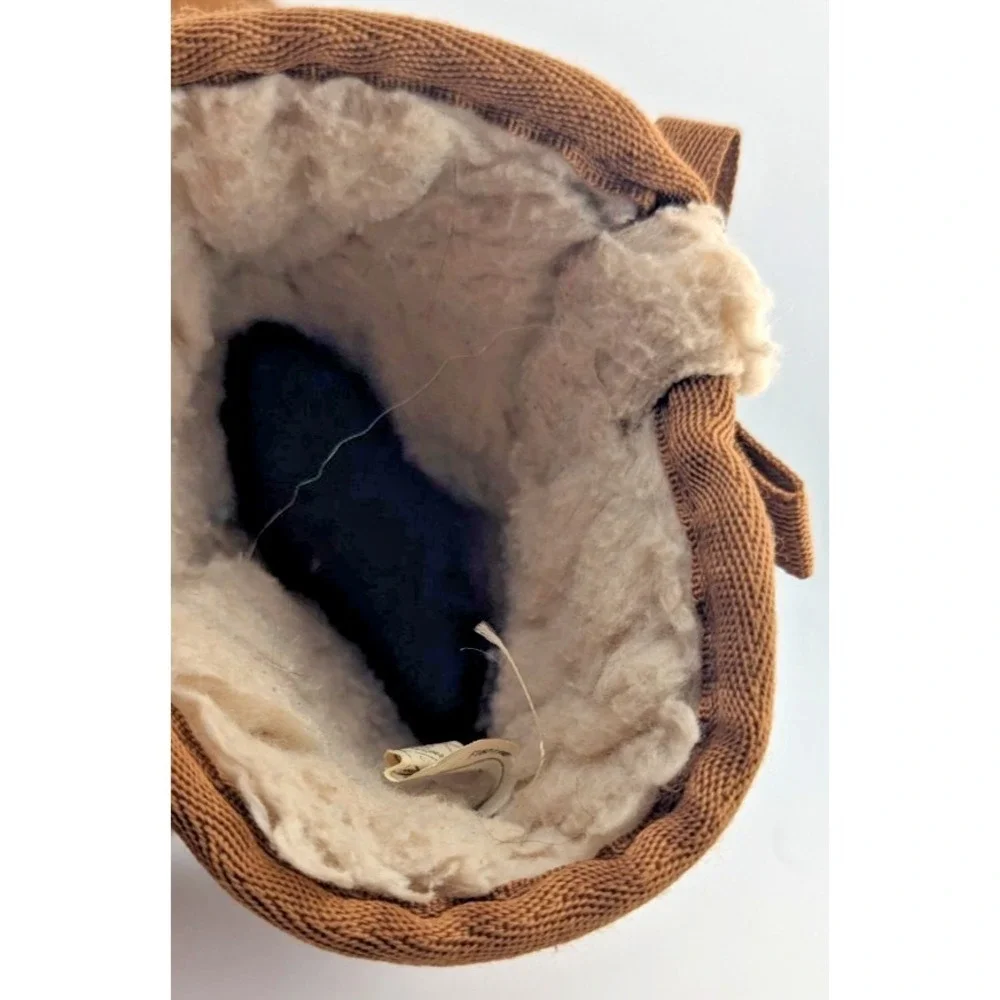 Koolaburra by UGG Girls Brown Bow Mid-Calf Winter Boots Fur Lined 13